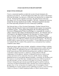 Chad 2020 Human Rights Report
