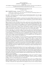 Extract from Hansard [ASSEMBLY — Wednesday, 22 October 2014