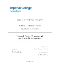 Neural Logic Framework for Digital Assistants