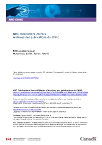 NRC Emotion Lexicon Mohammad, Saif M.; Turney, Peter D