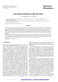 One-Armed Oscillations in Be Star Discs
