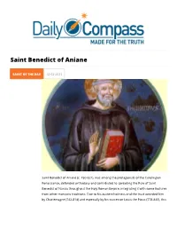 Saint Benedict of Aniane