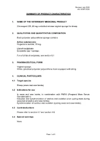 Summary of Product Characteristics 1. Name Of