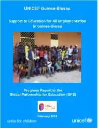 UNICEF Guinea-Bissau Support to Education for All Implementation In