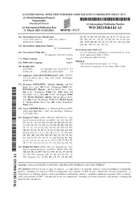 (21) International Application Number