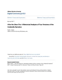 A Rhetorical Analysis of Four Versions of the Cinderella Narrative