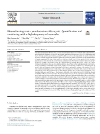 Bloom-Forming Toxic Cyanobacterium Microcystis: Quantification And