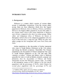 Chapter I Introduction