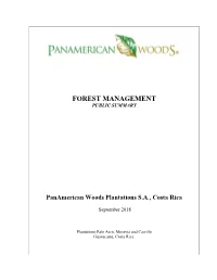 Forest Management Public Summary