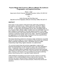 Passive Margin Salt Tectonics: Effects of Margin Tilt, Sediment Progradation, and Regional Extension