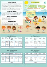 Terms & Conditions AFTER CAMP Options: Member-Only Privileges