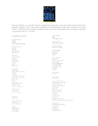 To Download a Sample Song List