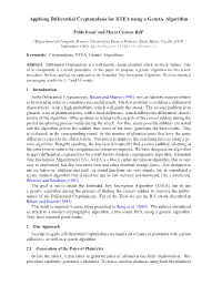 Applying Differential Cryptanalysis for XTEA Using a Genetic Algorithm