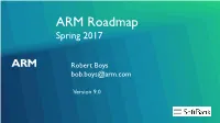 ARM Roadmap Spring 2017