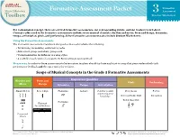 Formative Assessment Packet Formative Music Educators 3 Assessment Toolbox Teacher Worksheet