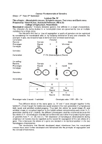 Lecture No. IV