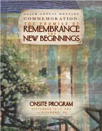 ONSITE PROGRAM AASLH.Pdf 1 8/17/2011 11:22:16 AM