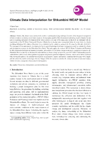 Climate Data Interpolation for Shkumbini WEAP Model