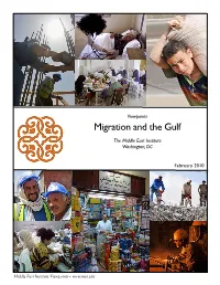 Migration and the Gulf