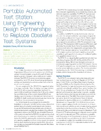 Portable Automated Test Station: Using Engineering- Design