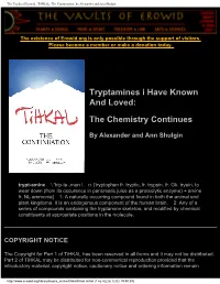 Tihkal: the Continuation, by Alexander and Ann Shulgin