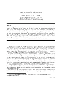 Basic Operations for Fuzzy Multisets