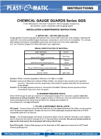 CHEMICAL GAUGE GUARDS Series