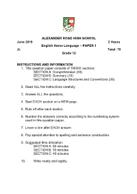 Grade 12 June Paper 1 2019