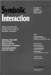 Identity and the Postmodern Condition
