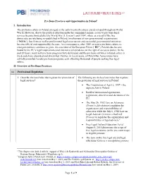Page 1 of 9 Pro Bono Practices and Opportunities in Poland1 I