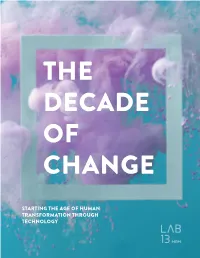 Starting the Age of Human Transformation Through
