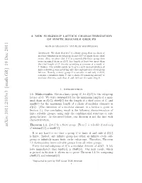 A New Subgroup Lattice Characterization of Finite Solvable Groups
