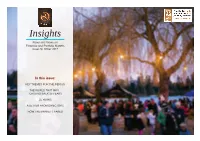 Insights News and Views on Financial and Portfolio Matters Issue 20, Winter 2017