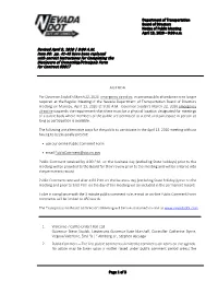Revised April 9, 2020 | 9:00 AM Item #6: Pp. 41-45 Have Been Replaced