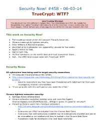 Security Now! #458 - 06-03-14 Truecrypt: WTF?