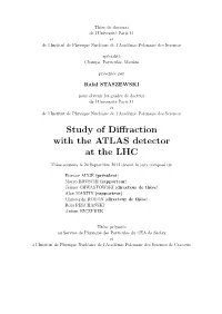 Study of Diffraction with the ATLAS Detector at The