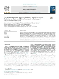 The Green Synthesis and Molecular Docking of Novel N-Substituted