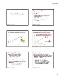 Chapter 17: Consumption 1