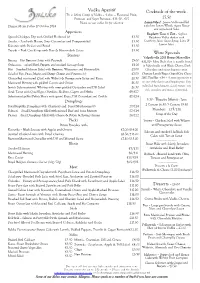 Draft Opening Menu