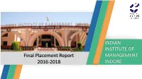 Final Placement Report 2016-2018