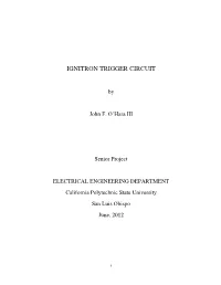 Ignitron Trigger Circuit