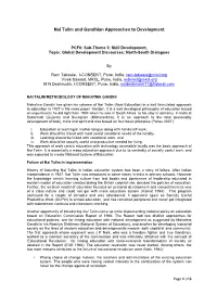 Nai Talim and Gandhian Approaches to Development