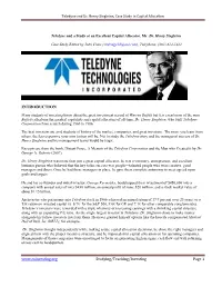 Teledyne and Dr. Henry Singleton, Case Study in Capital Allocation