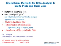 The Dalitz Plot