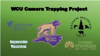 WCU Camera Trapping Project Project Objectives