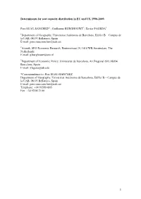 1 Determinants for Seat Capacity Distribution in EU and US, 1990-2009