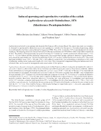 Induced Spawning and Reproductive Variables of the Catfish Lophiosilurus Alexandri Steindachner, 1876 (Siluriformes: Pseudopimelodidae)