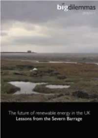 Lessons from the Severn Barrage