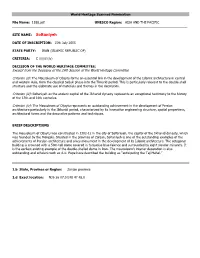 Nomination File 1188