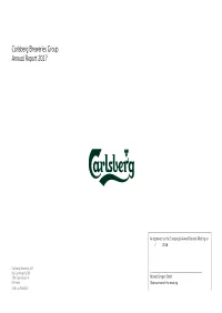 Carlsberg Breweries Group Annual Report 2017